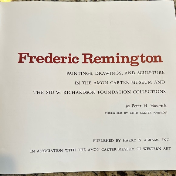 Frederic Remington 1st Edition Art Book - by Peter H. Hassrick (Author) - Picture 4 of 13